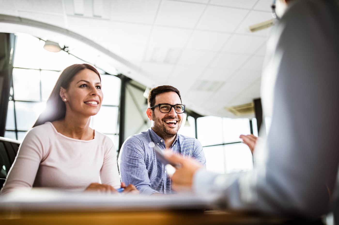 A couple discusses buying permanent life insurance.